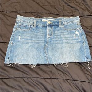 Denim mini skirt